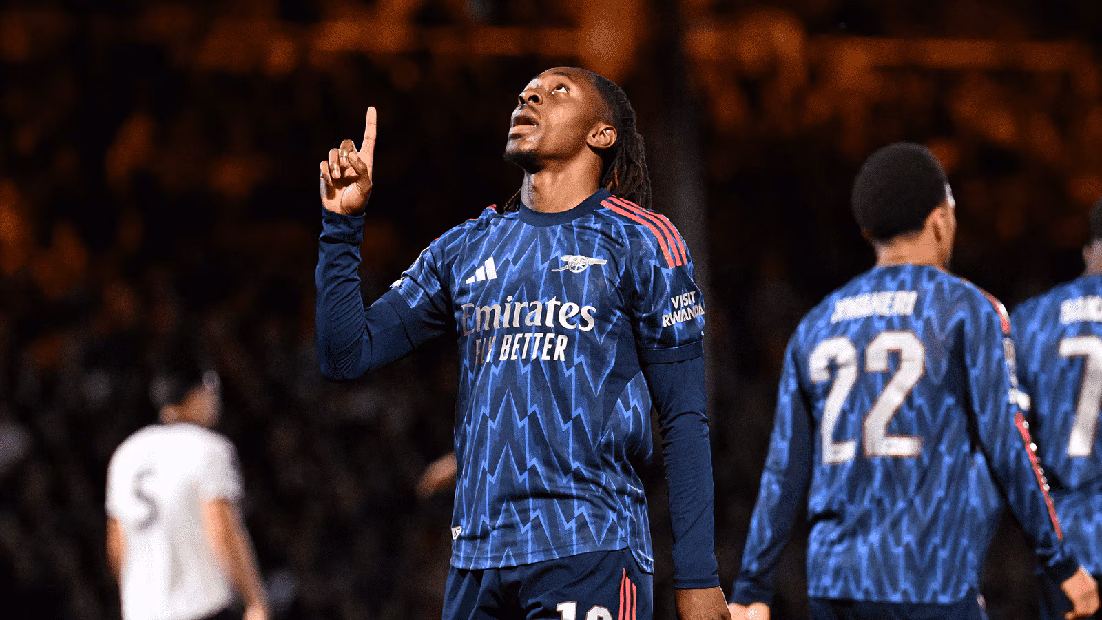 Featured image for Eze Celebrates First Goal as Arsenal Advances in Carabao Cup