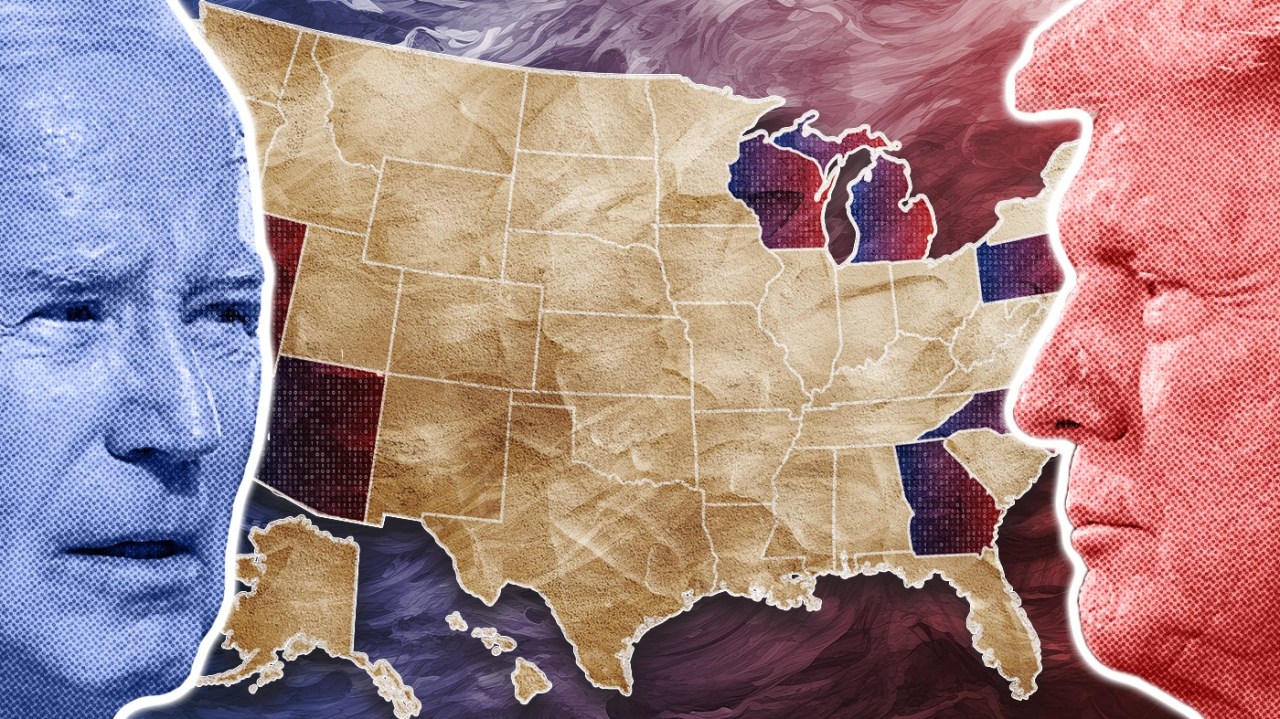 "2024 Poll: Trump Leads Biden in Crucial Swing States"