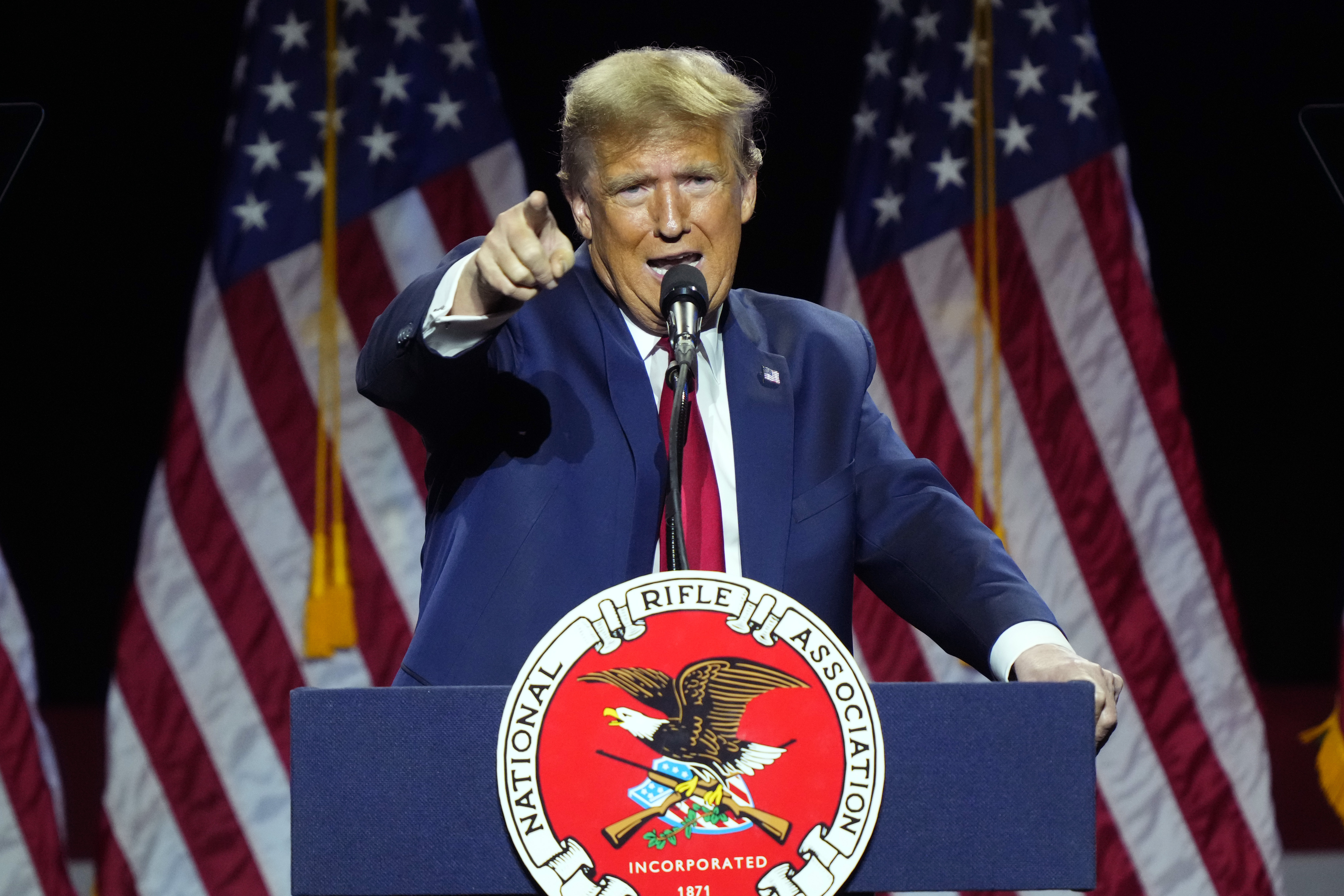 "Trump Reaffirms Support for Gun Rights at NRA Events"