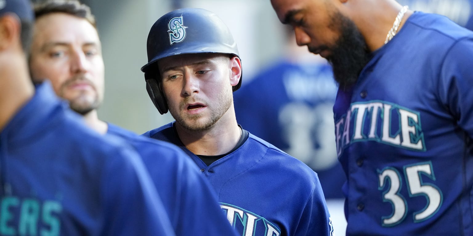 Featured image for "Mariners' Kelenic Sidelined with Fractured Foot After Water Cooler Incident"