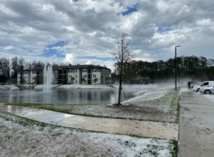Hailstorms wreak havoc across Florida and Georgia.