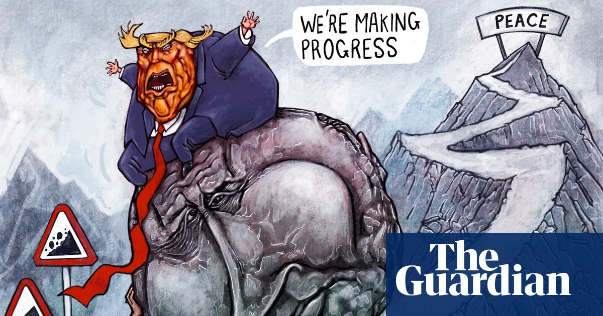 Lillie’s Guardian cartoon marks Ukraine’s war’s fourth anniversary