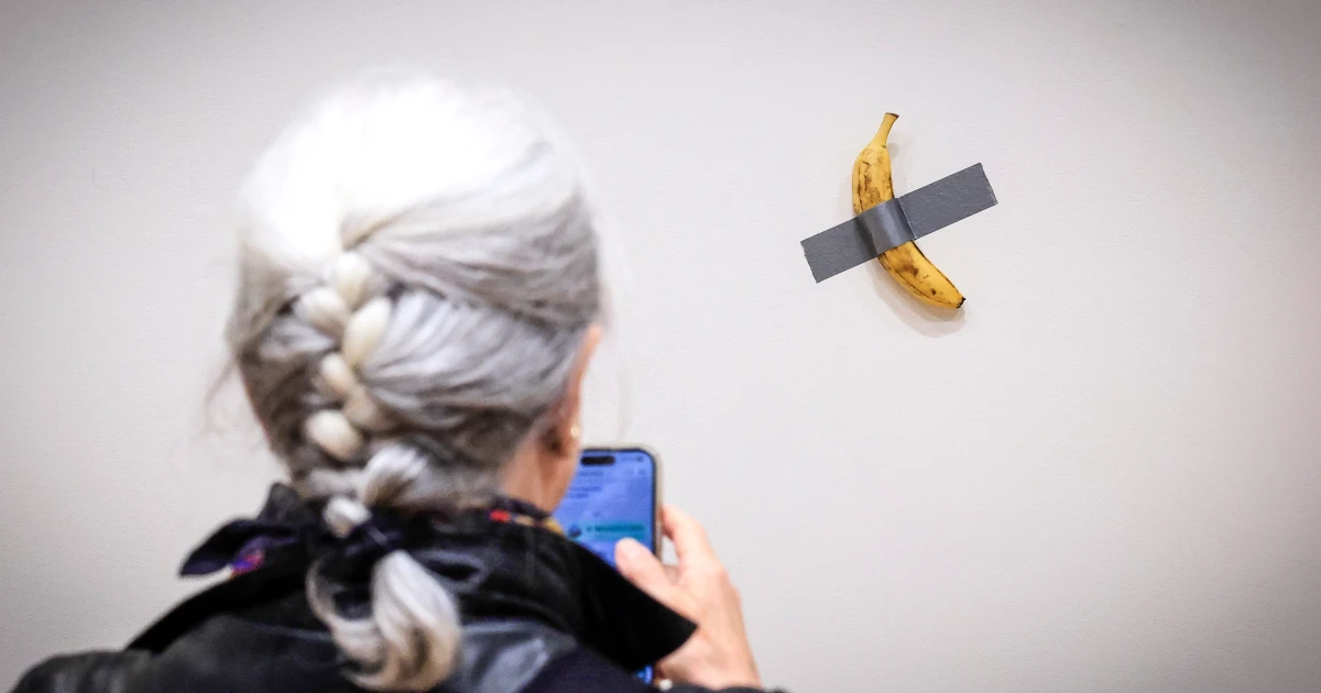 Featured image for Duct-Taped Banana Art Sells for Over $6 Million at Auction