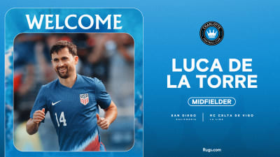 Featured image for Charlotte FC Signs USMNT Midfielder Luca de la Torre