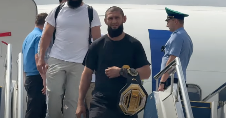 Featured image for Khamzat Chimaev Celebrates UFC Title Win with Chechen Leader Ramzan Kadyrov