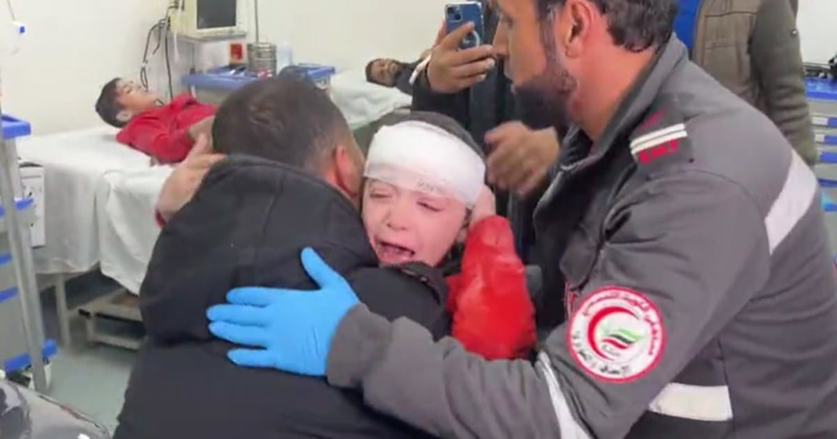 "Emotional Toll: Gaza Doctor's Son Injured in Crowded City Bombing Amid Ongoing Conflict"