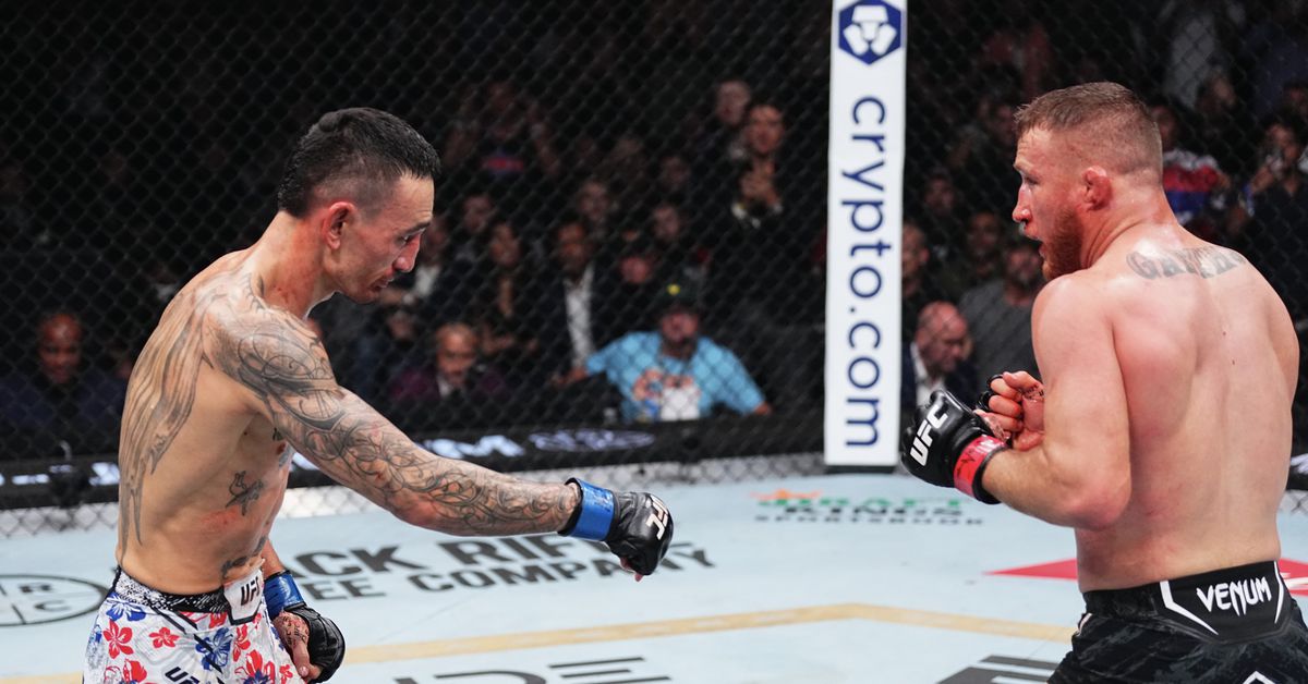 Featured image for Max Holloway Reflects on Pointing to Canvas vs. Justin Gaethje