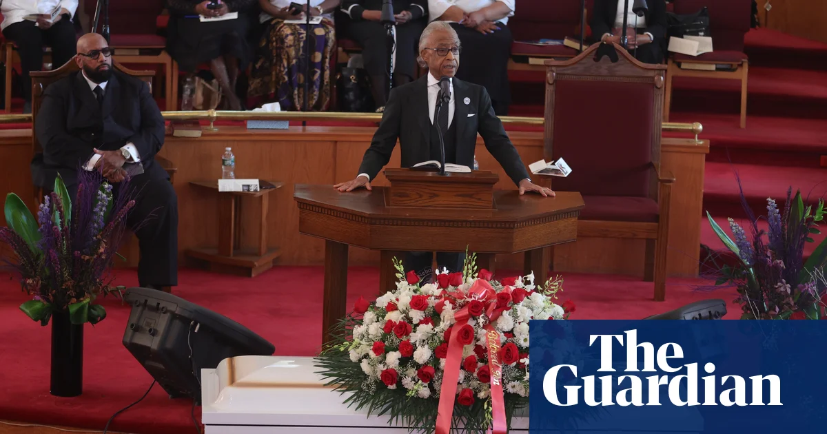 Featured image for Al Sharpton delivers emotional eulogy for Jordan Neely at Harlem funeral.
