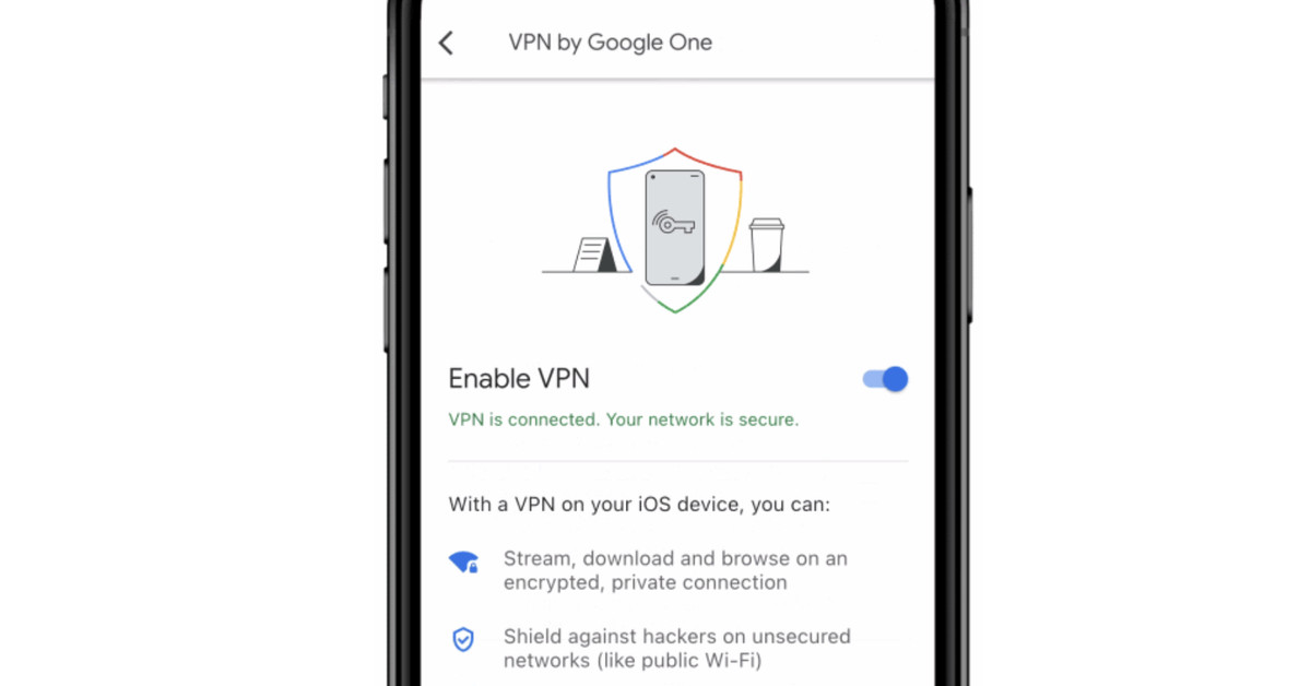 "Google One Announces Shutdown of VPN Service"