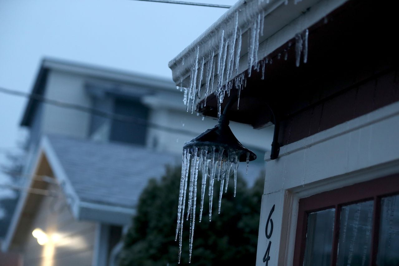 "Portland's Lingering Icy Conditions and Hazards Amidst Forecasted Thaw"