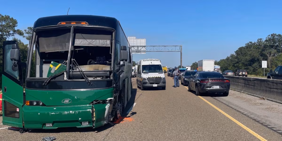 Featured image for "Charter Bus Carrying USC Students Crashes on I-10 in Mississippi, 11 Injured"