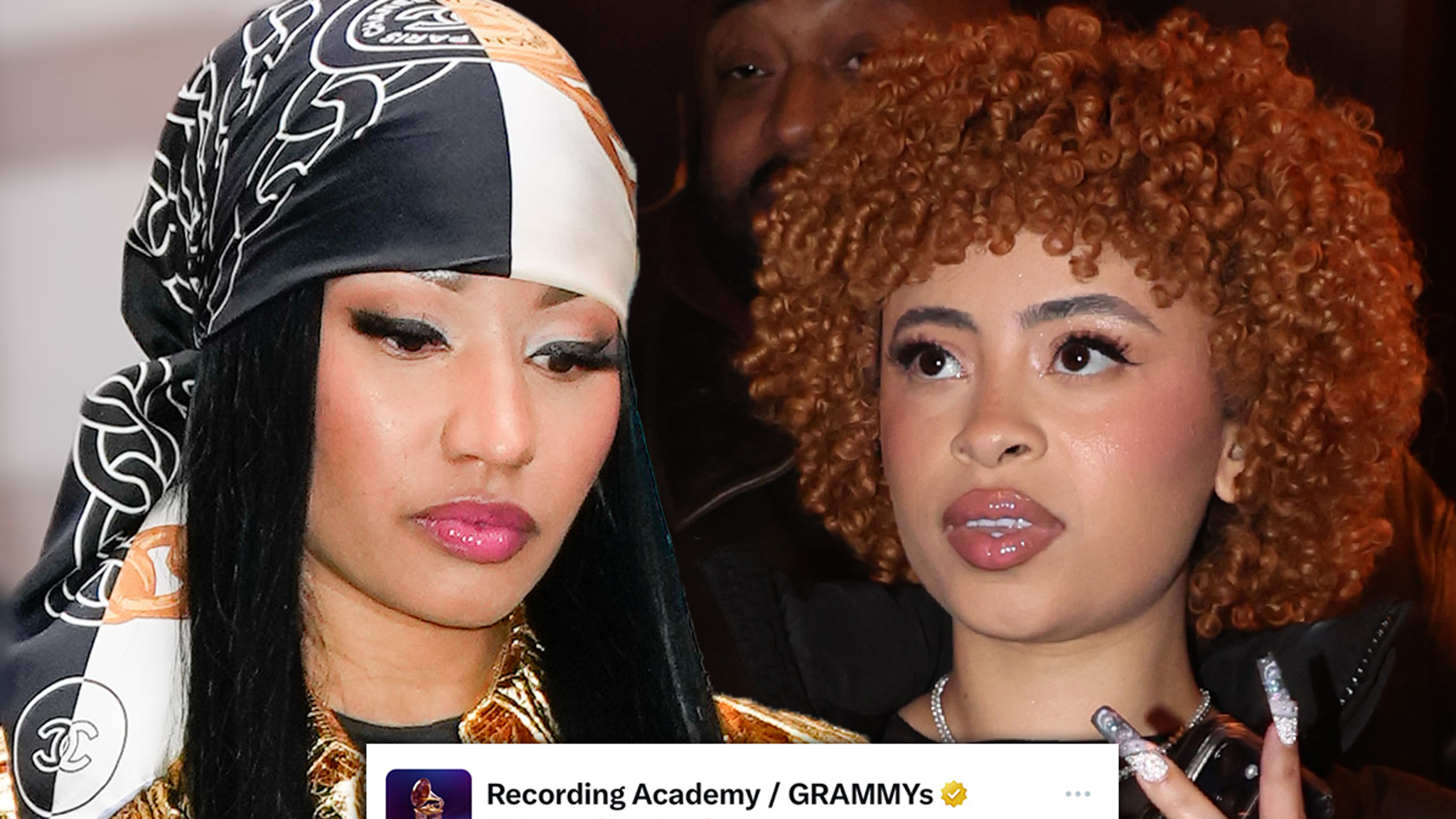 "Grammys Mix-Up: Nicki Minaj and Ice Spice Wrongly Named Winners"