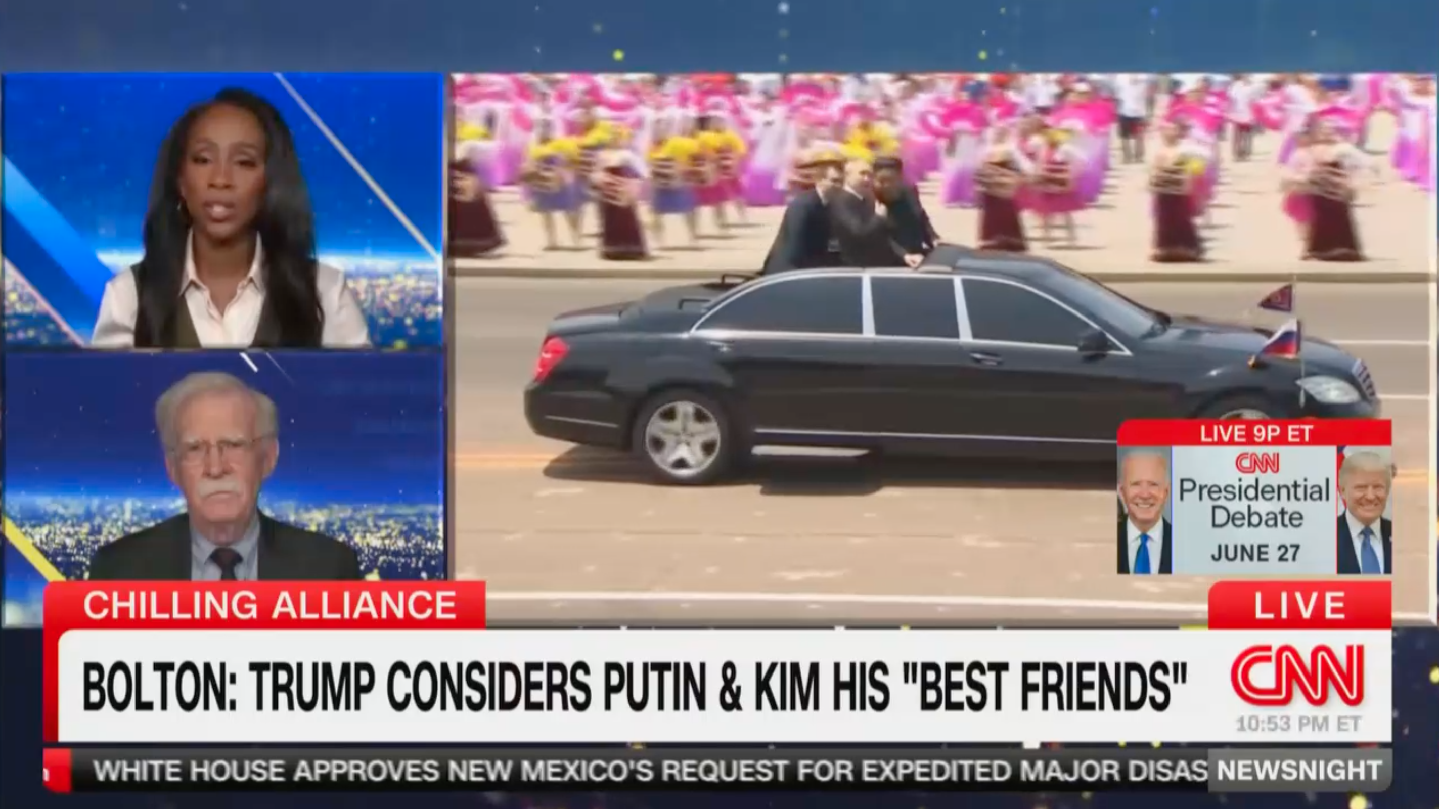 "Bolton Warns of Rising Russia-North Korea Threat to U.S. Security"