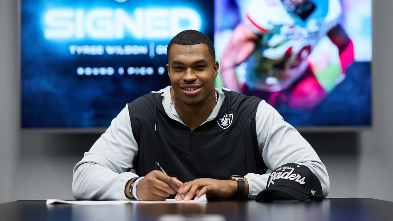 Raiders ink Texas Tech's Tyree Wilson as first-round pick.