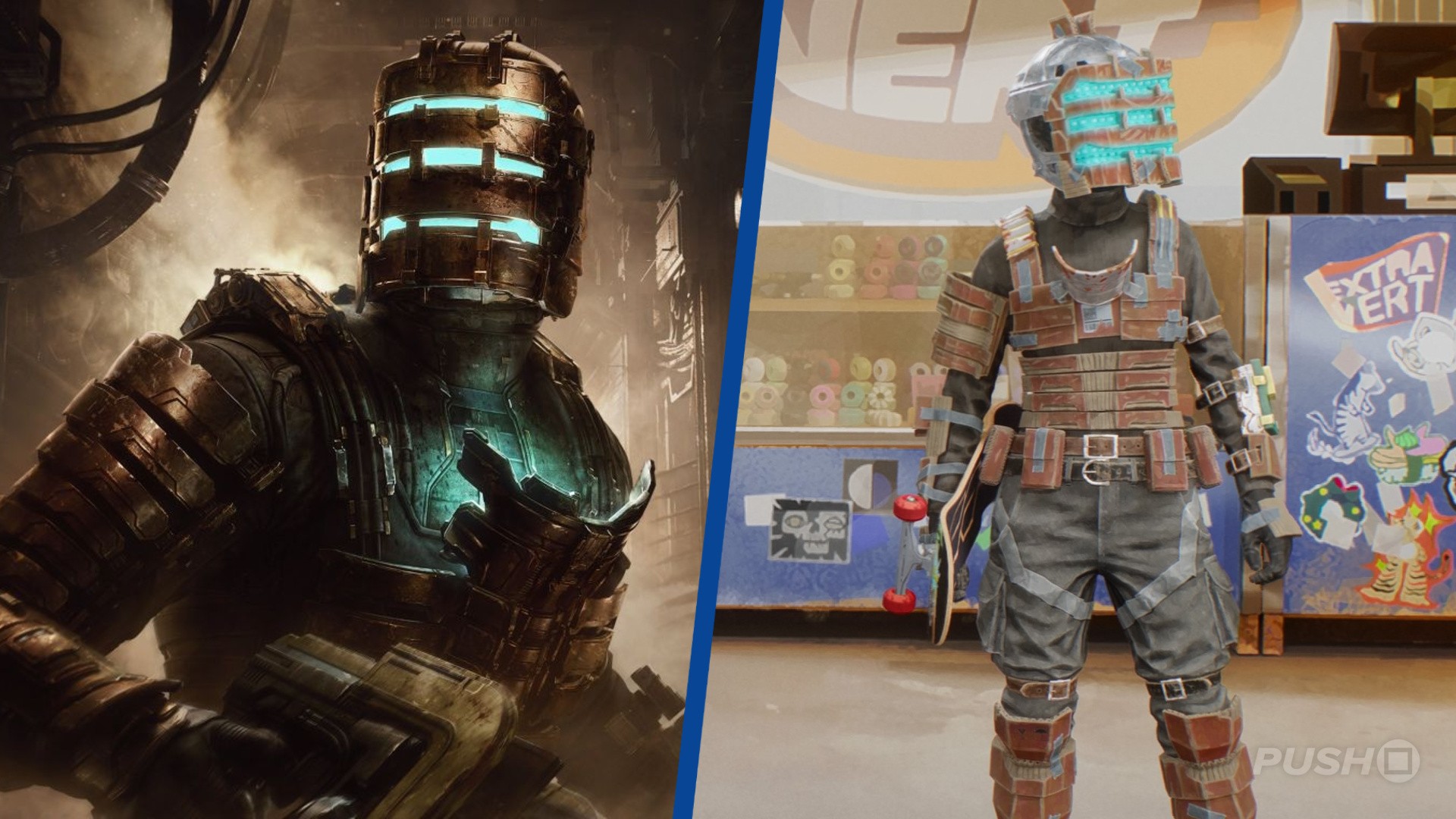 Featured image for Dead Space's Isaac Clarke Makes Surprising Skate Cameo with Cardboard Armor