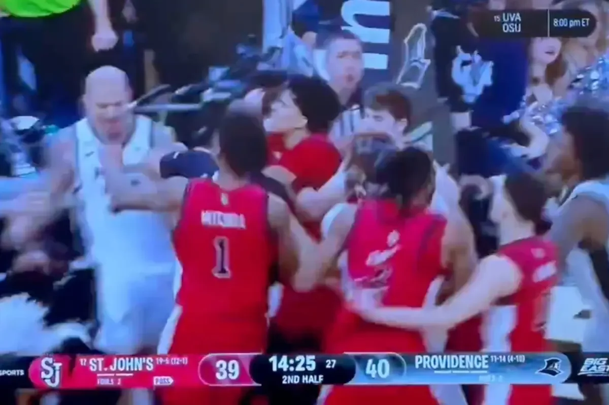 Six Ejected as St. John's-Providence Brawl Ends in Chaos