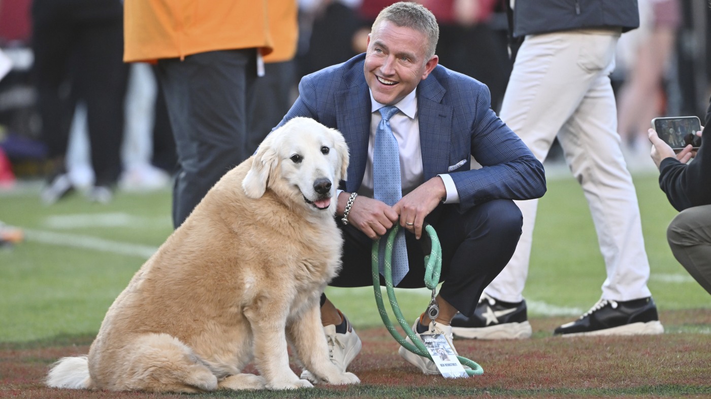 Featured image for Kirk Herbstreit Mourns Beloved Dog Ben, Famous for Game Day Appearances