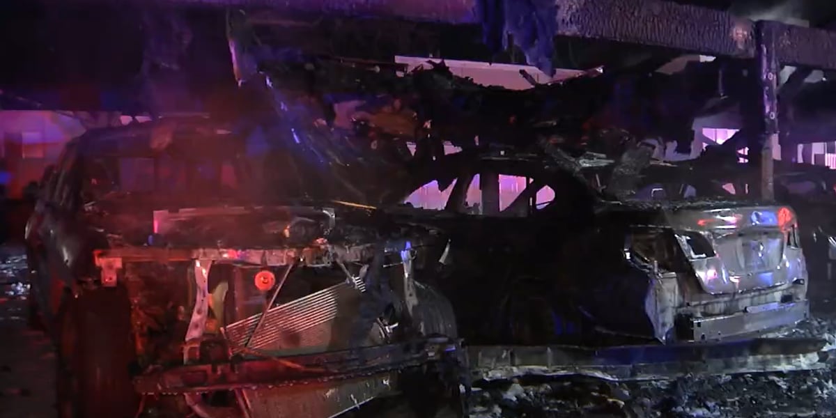 Massive Fire in Overland Park Destroys and Damages Dozens of Vehicles Overnight.