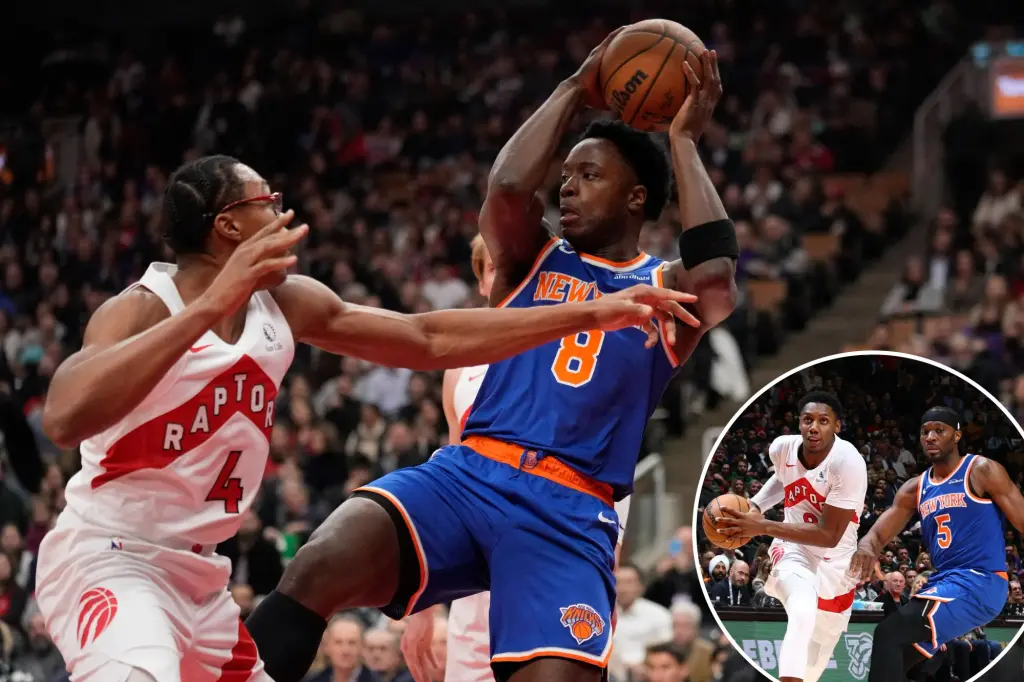 Featured image for Knicks Edge Raptors Despite Injury Scares in Thrilling Win