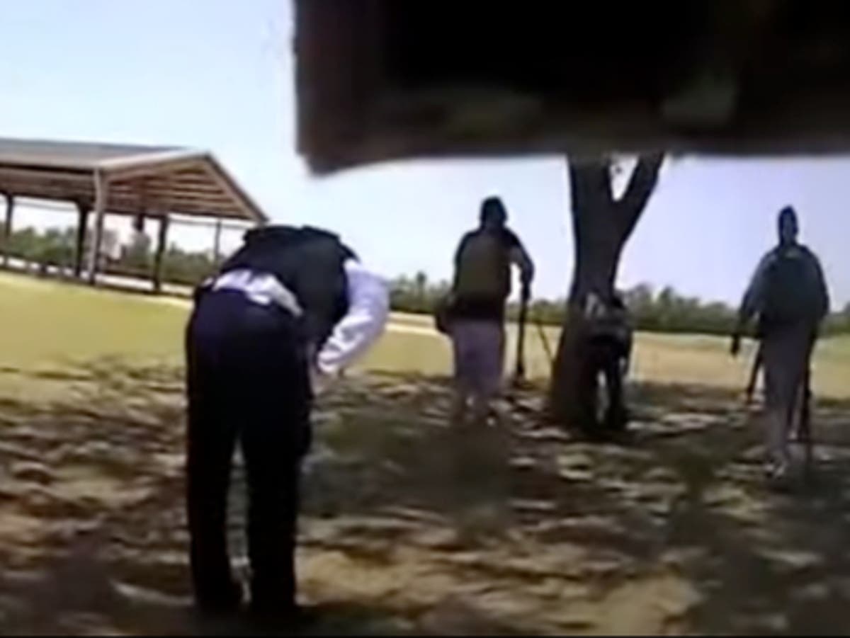 Police officers react to Uvalde massacre in disturbing new video.