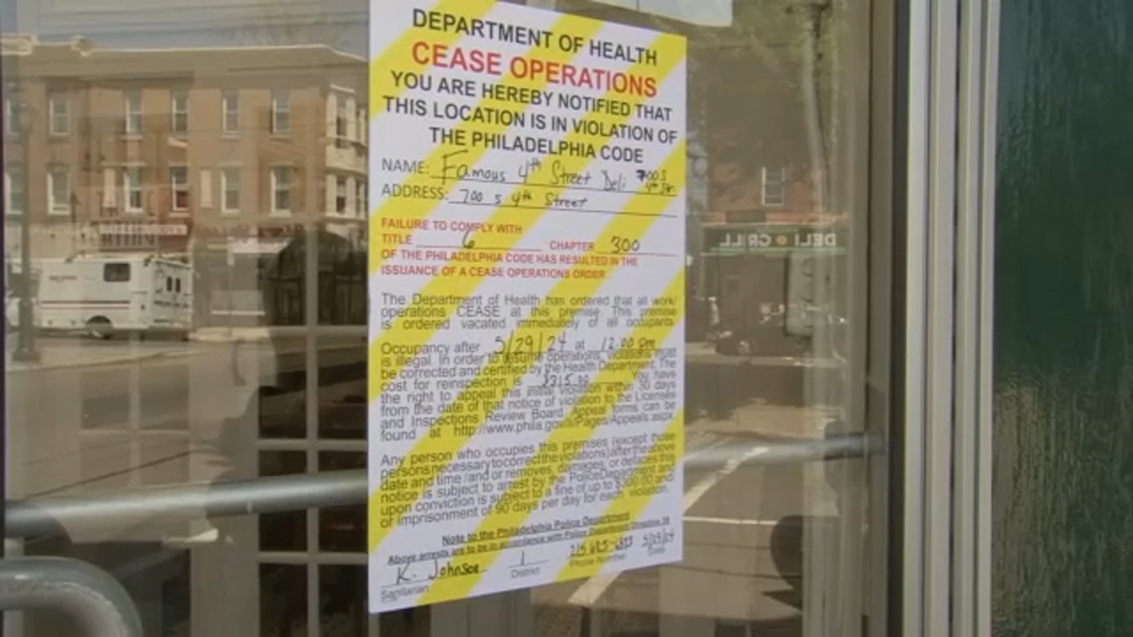 Featured image for Famous 4th Street Deli Shut Down for Health Violations