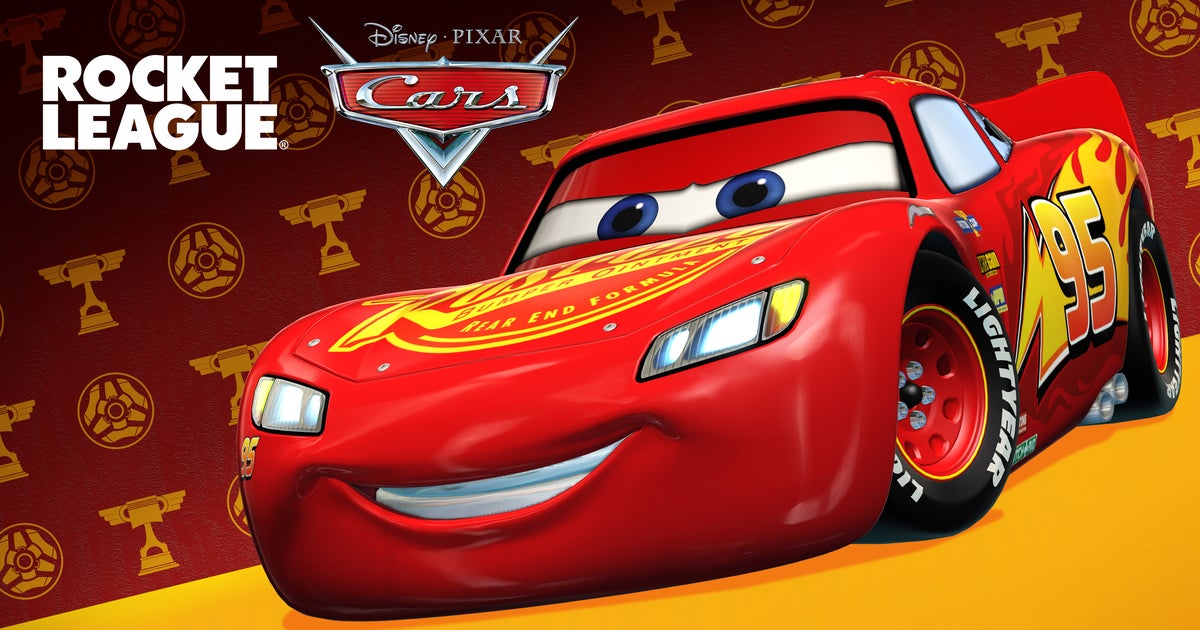 Featured image for "Rocket League's Lightning McQueen Car Body Adds a High-Speed Twist to the Soccar Pitch"