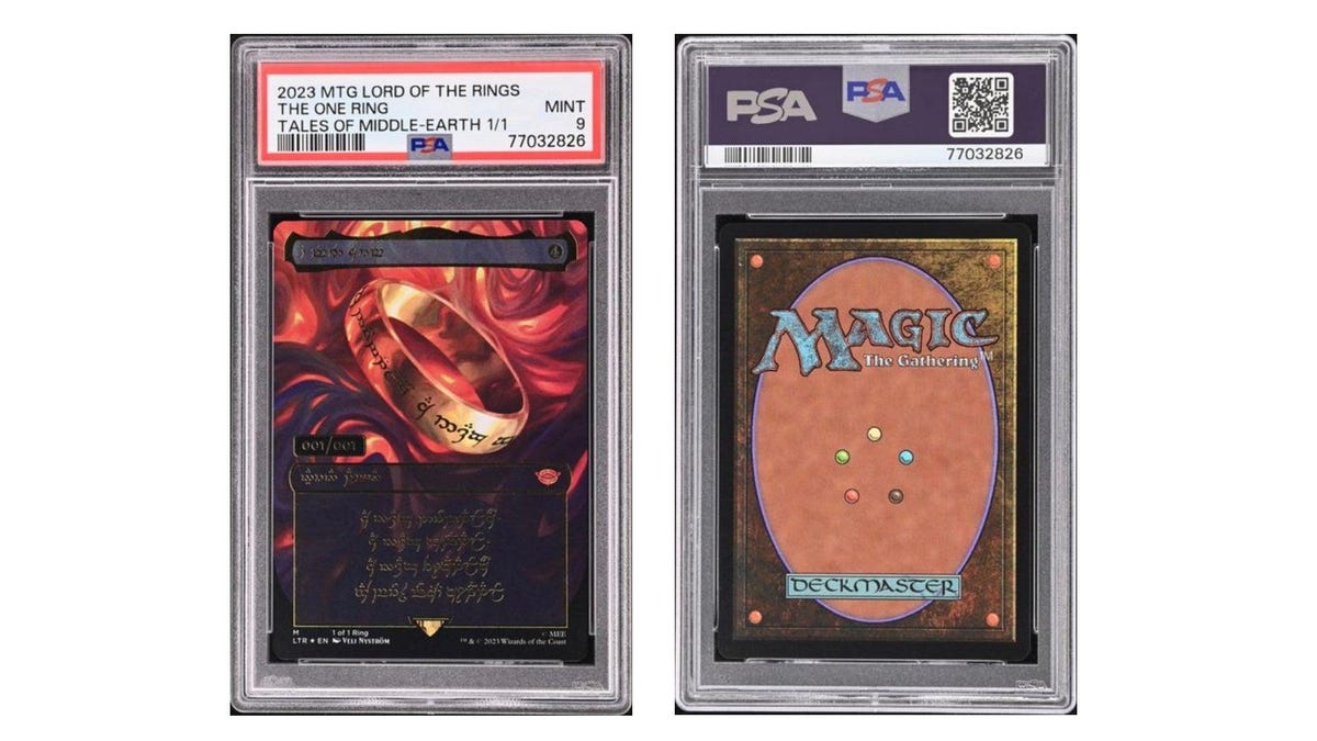 Featured image for "The One Ring Card from Magic the Gathering Discovered and Valued at $2 Million"