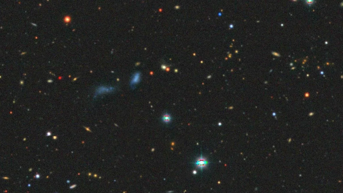 Five Aligned Galaxies Defy Universe Models