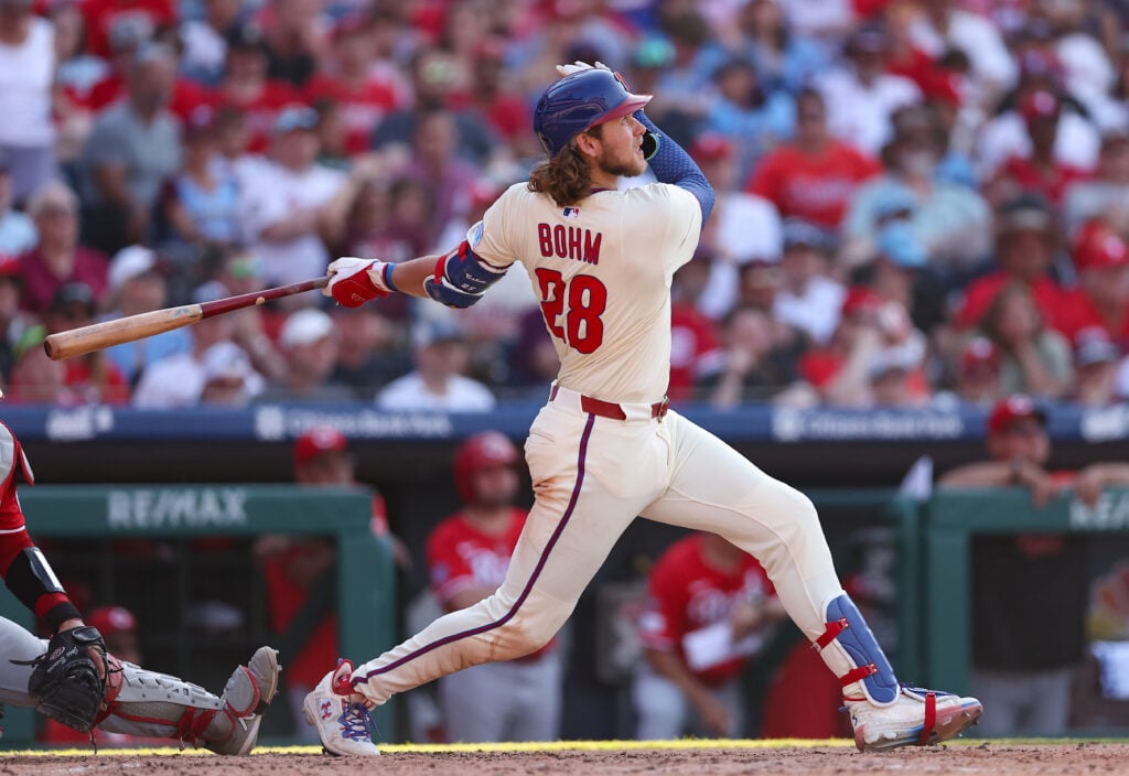 Featured image for Phillies Triumph 8-2 Over Diamondbacks as Bohm Excels in Return
