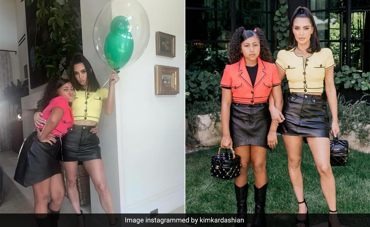 "Kim Kardashian and North West Twinning in Vintage Chanel at Kourtney's Baby Shower Sparks Backlash and Confusion"