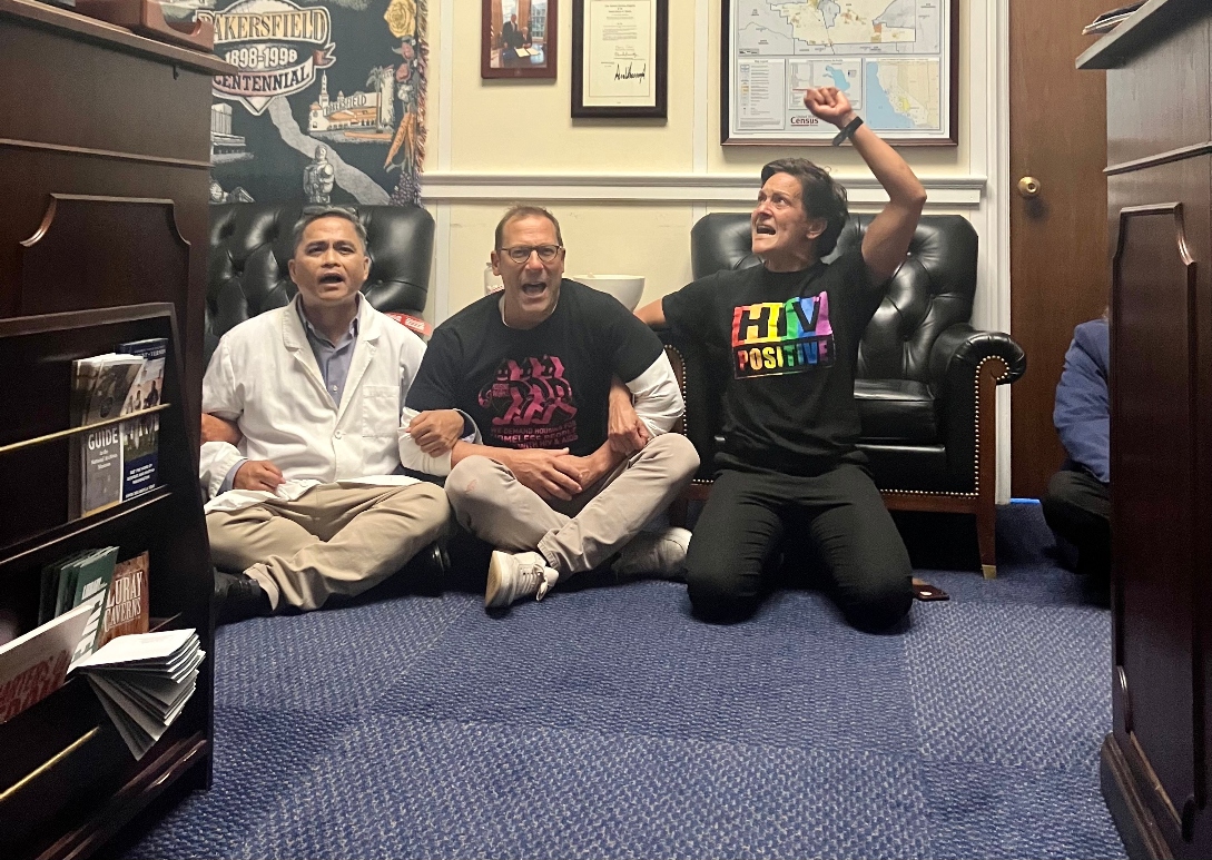 "Activists Arrested in Capitol Police Raid on McCarthy's Office Over HIV-AIDS Program"