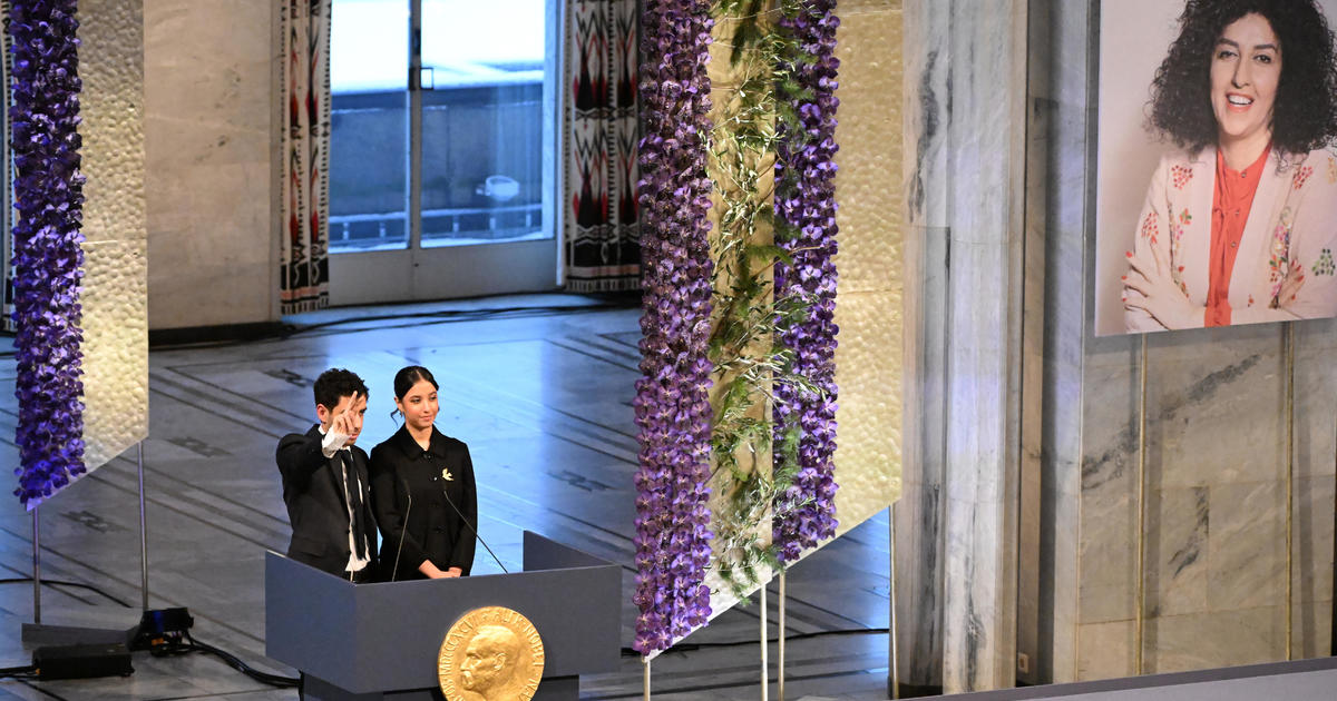 Featured image for "Nobel Peace Prize accepted by children of jailed Iranian activist Narges Mohammadi"