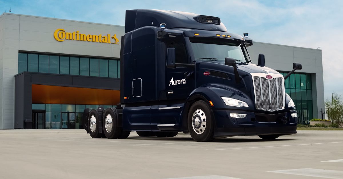 "Aurora and Continental Complete Design for Autonomous Truck Fleet"
