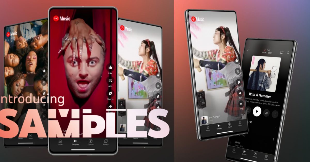 Featured image for YouTube Music Introduces 'Samples' Feed for TikTok-Style Music Discovery