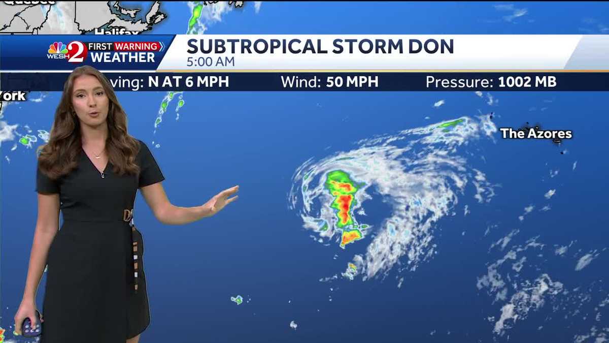 "Subtropical Storm Don Emerges in the Atlantic"