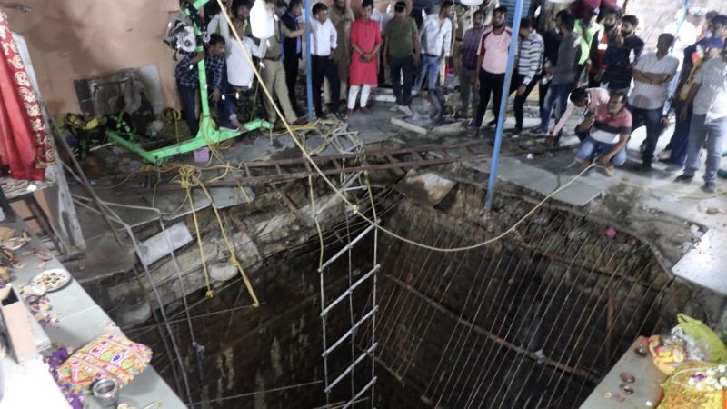 Indian temple tragedy: 35 killed in stepwell collapse.