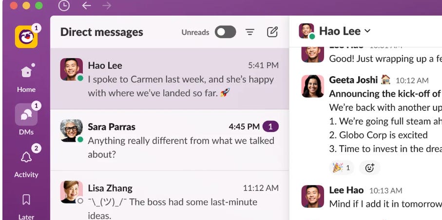 The Impact of Slack's Redesign on Users' Lives