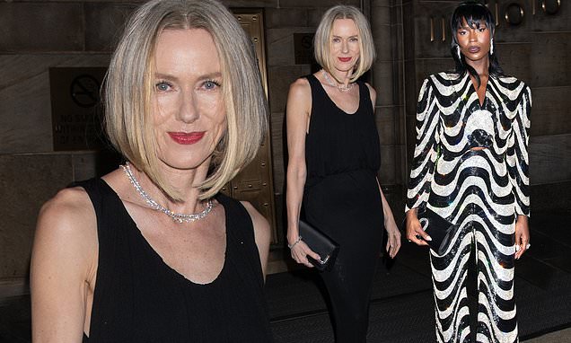 "Naomi Watts and Jodie Turner-Smith stun in chic ensembles at Gem Awards in NYC"