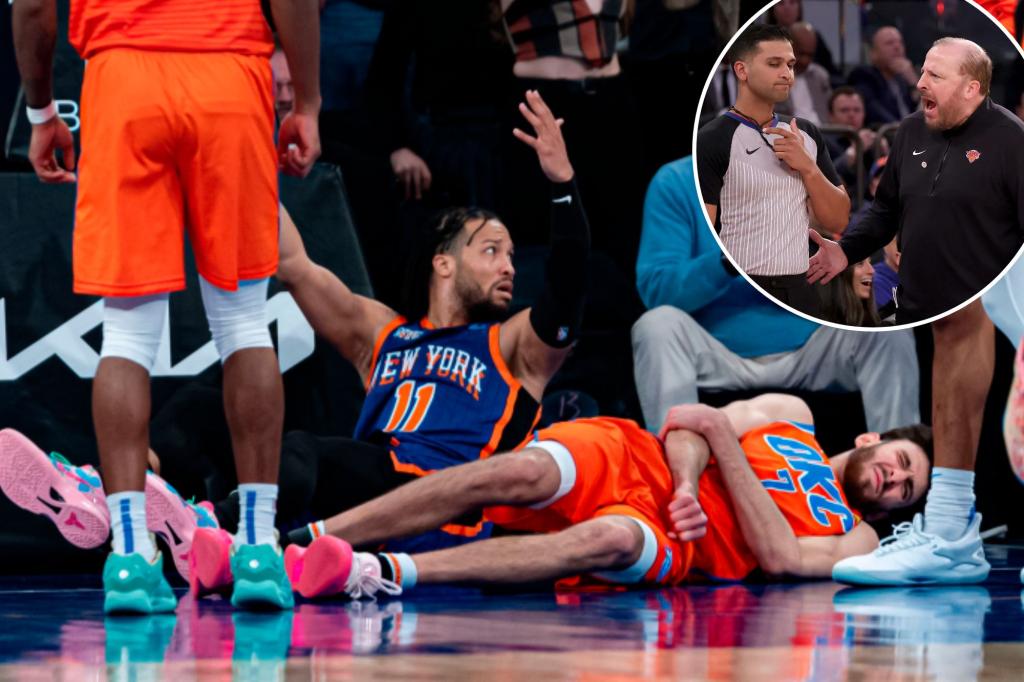 "Knicks' Tough Loss to Thunder Sparks Frustration and Playoff Clinch"