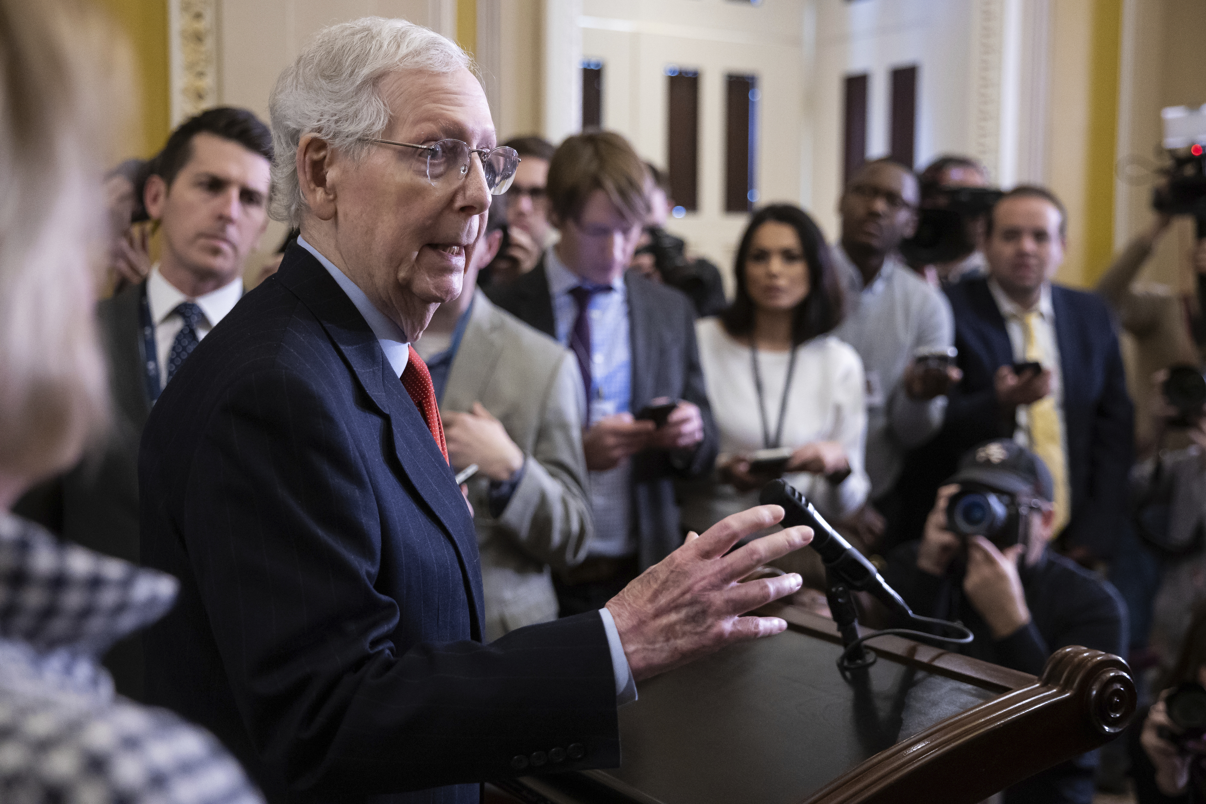 "McConnell Confronts GOP Rebellion Over Border Deal Breakdown"
