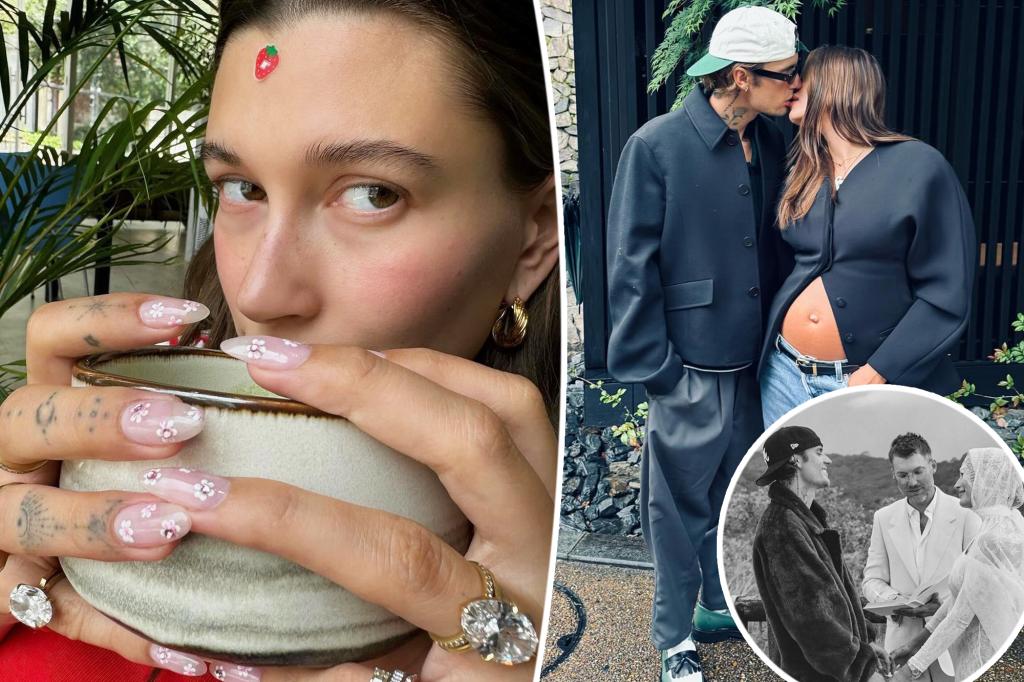 Pregnant Hailey Bieber Flaunts $1.5M Ring After Vow Renewal with Justin