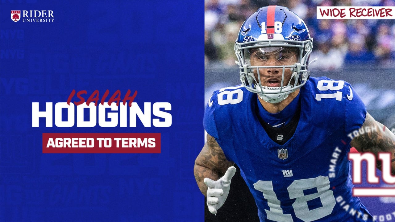 Featured image for "Giants Lock in WR Isaiah Hodgins for Another Season"