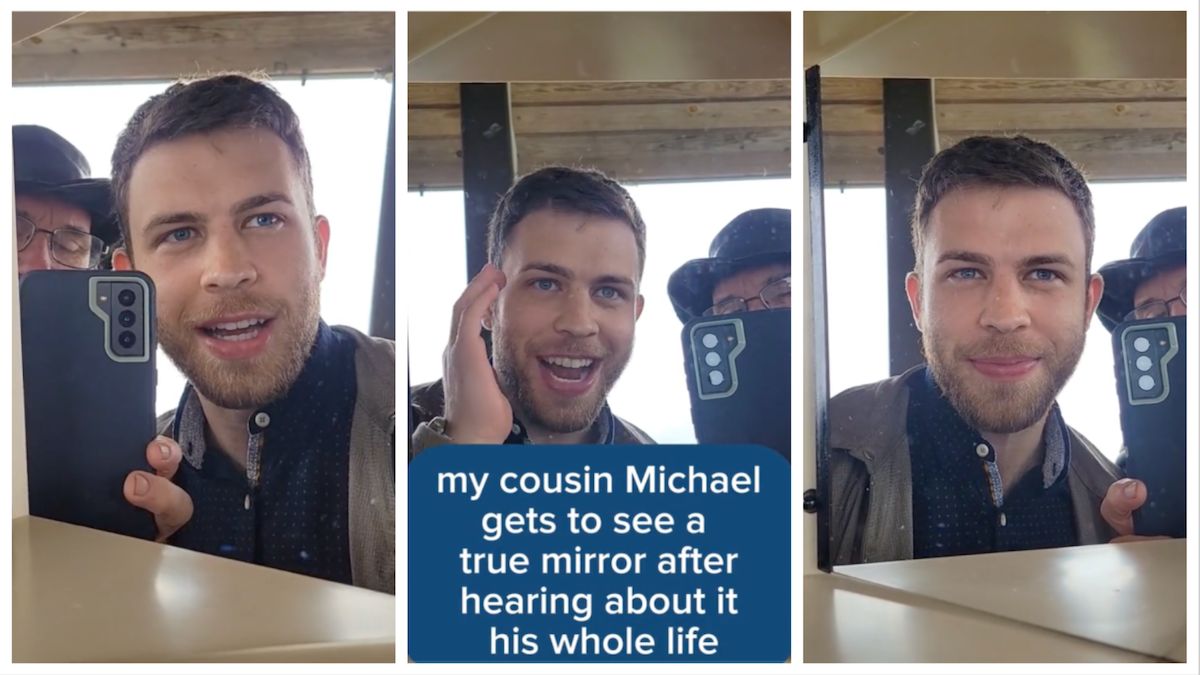 Featured image for TikTok's Reaction to Man's First Encounter with a 'True Mirror' Raises Concerns