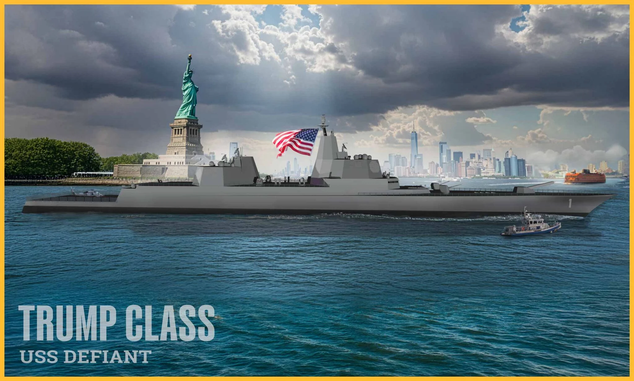 Featured image for Trump Unveils 'Trump Class' Battleships, Promising Largest U.S. Warships Since WWII