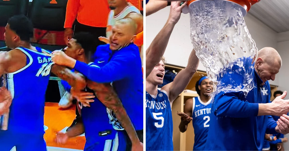 Cats rally past Vols, Pope drenched in celebration after huge road win