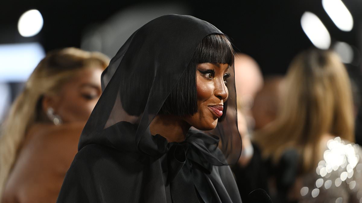 Featured image for "Naomi Campbell's BAFTAs 2024 Look: A Tribute to Claudia Winkleman in a Black Hooded Cape"