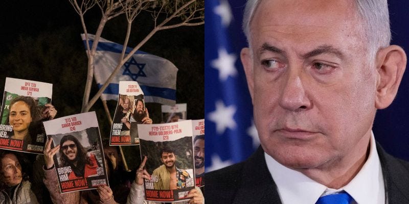 "Netanyahu Criticized by Hostages' Families as Thousands Rally for Resignation"