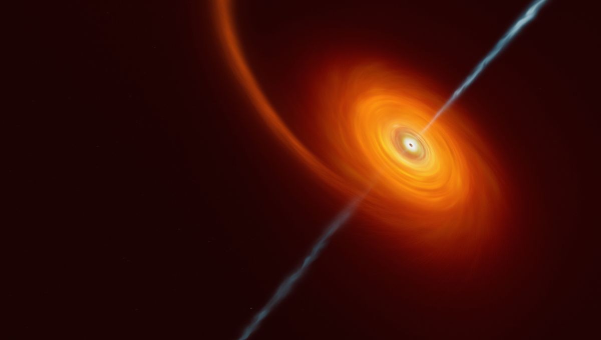 Featured image for Astronomers Measure Supermassive Black Hole's Spin Using Destroyed Star