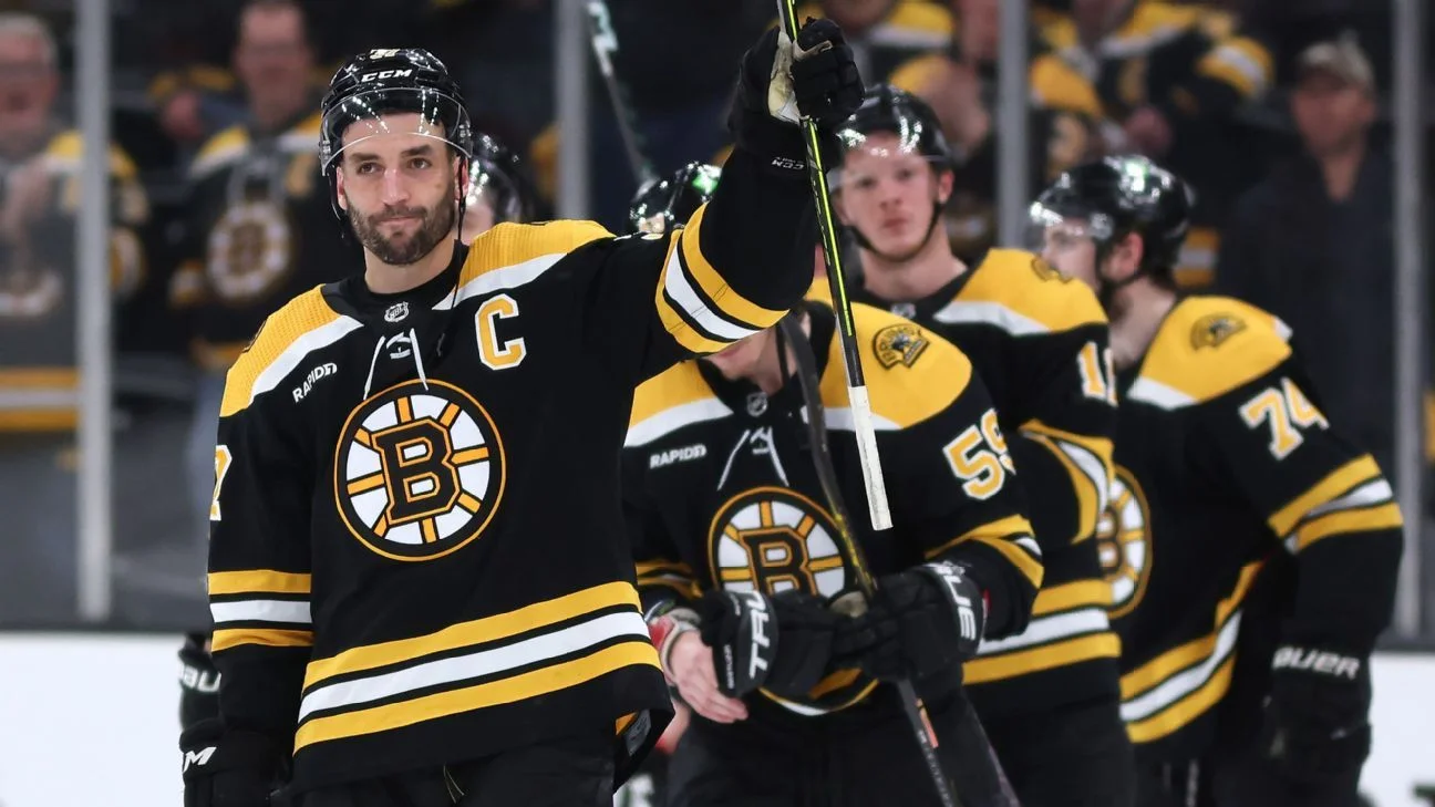 Patrice Bergeron's Uncertain Future with Bruins Amid Injury Revelation.