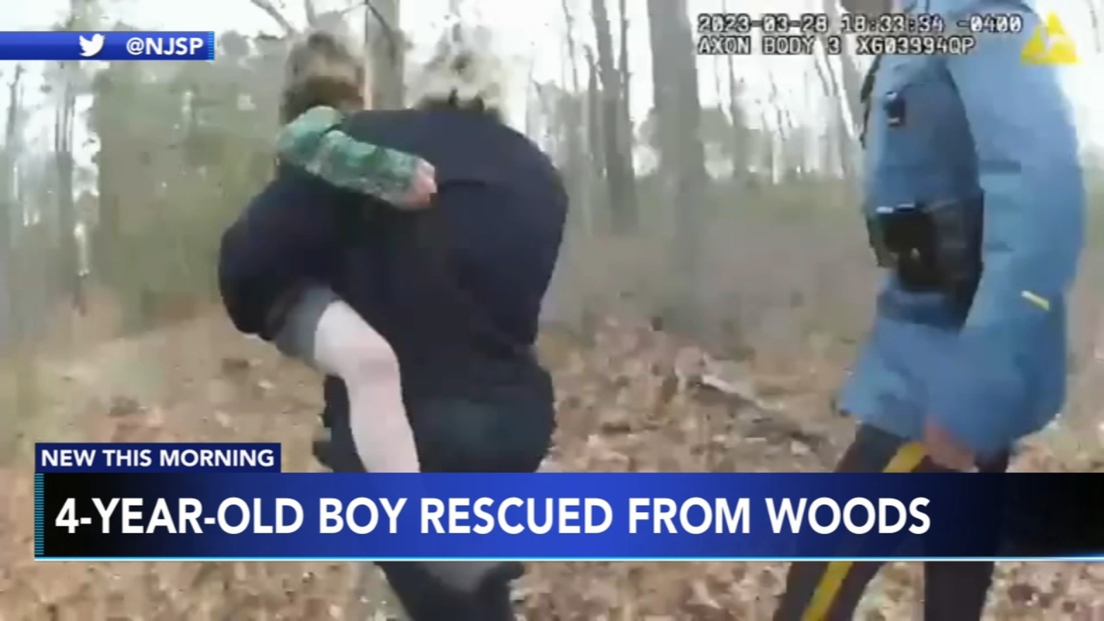 NJ Troopers Rescue Lost 4-Year-Old and Dog from Woods